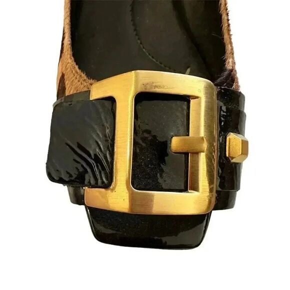 NWOT BCBG Wedge Pony Hair Leopard Shoes - Picture 3 of 9